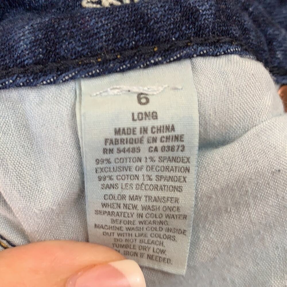 American Eagle Stretch Skinny Dark Wash Jeans - Picture 4 of 5